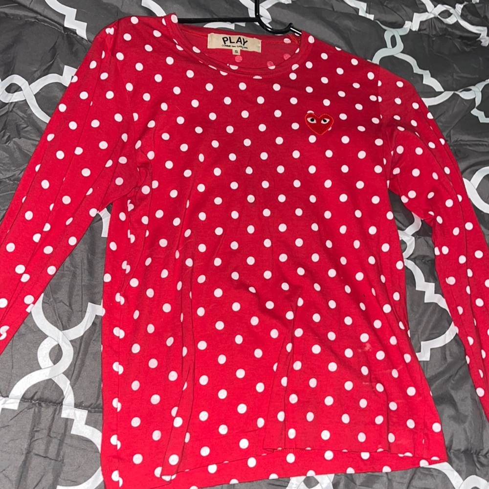 Comme Des Garçons Play long sleeve polka-dot T-shirt